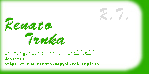 renato trnka business card